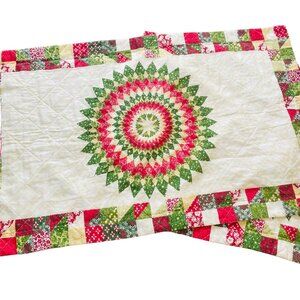 Quilted Pillow Shams Covers Set Southwestern Country Pattern King Size u